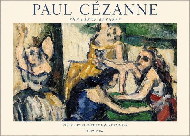 Paul Cézanne The Large Bathers II No1 - Plakat