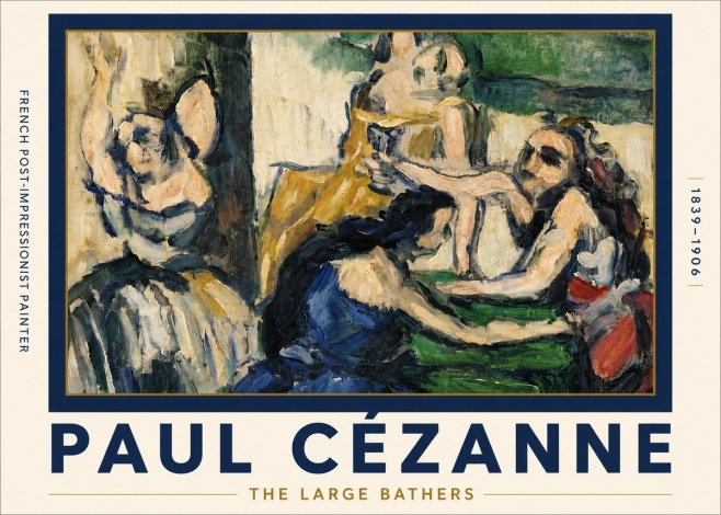 Paul Cézanne The Large Bathers II No5 - Plakat