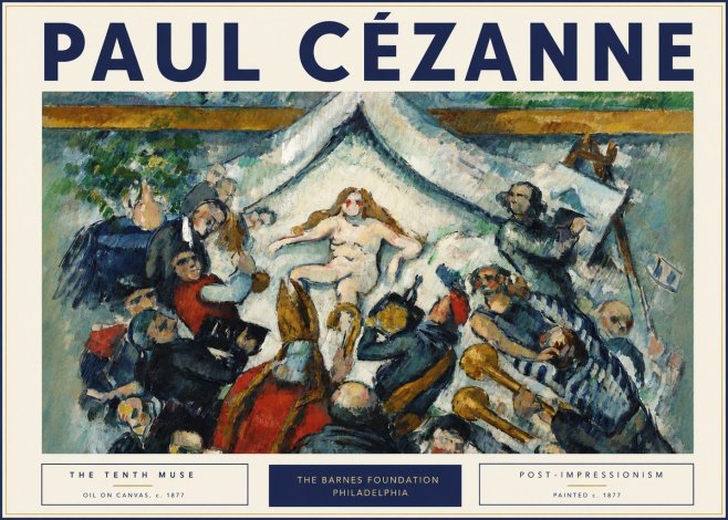 Paul Cézanne The Tenth Muse No3 - Plakat