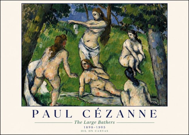 Paul Cézanne The Large Bathers III No4 - Plakat