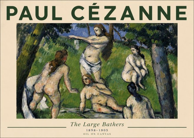 Paul Cézanne The Large Bathers III No5 - Plakat