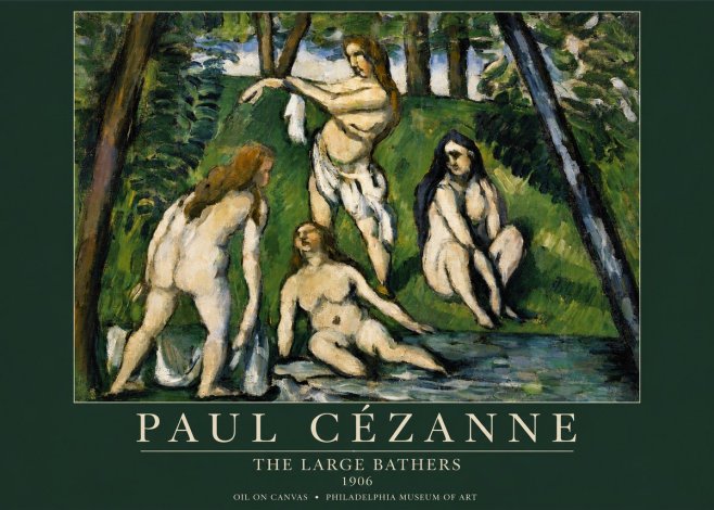 Paul Cézanne The Large Bathers IV No4 - Plakat