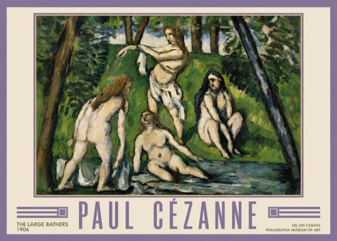 Paul Cézanne The Large Bathers IV No6 - Plakat