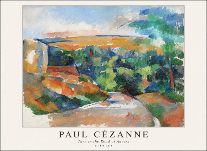 Paul Cézanne The Road from Le Tholonet No4 - Plakat