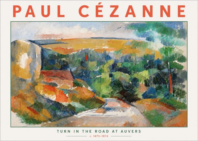 Paul Cézanne The Road from Le Tholonet No6 - Plakat