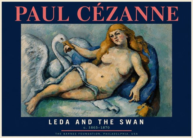 Paul Cézanne Leda and the Swan No4 - Plakat