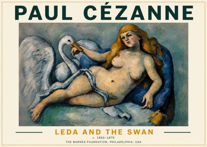 Paul Cézanne Leda and the Swan No5 - Plakat