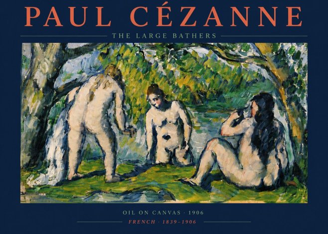 Paul Cézanne The Large Bathers V No4 - Plakat
