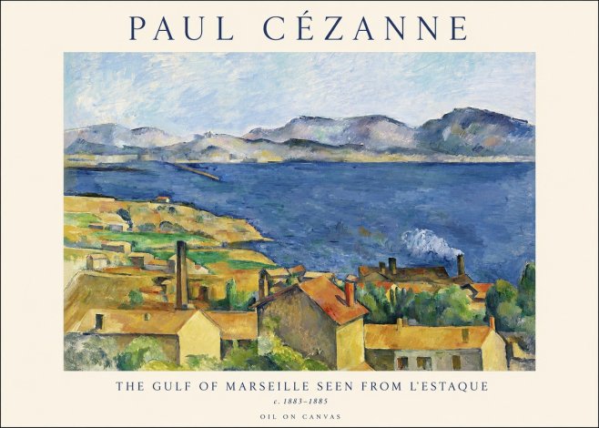 Paul Cézanne The Gulf of Marseille Seen from L'estaque No1 - Plakat