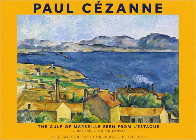Paul Cézanne The Gulf of Marseille Seen from L'estaque No2 - Plakat