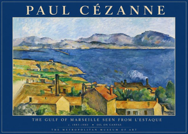 Paul Cézanne The Gulf of Marseille Seen from L'estaque No4 - Plakat