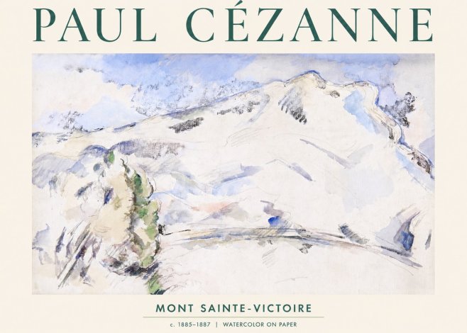 Paul Cézanne Mont Sainte-victoire No2 - Plakat