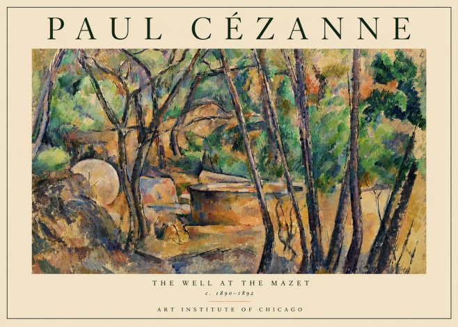 Paul Cézanne The Well at the Mazet No4 - Plakat