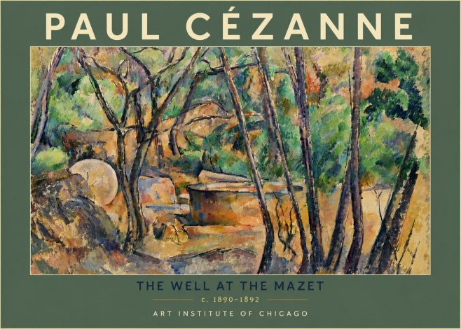Paul Cézanne The Well at the Mazet No6 - Plakat
