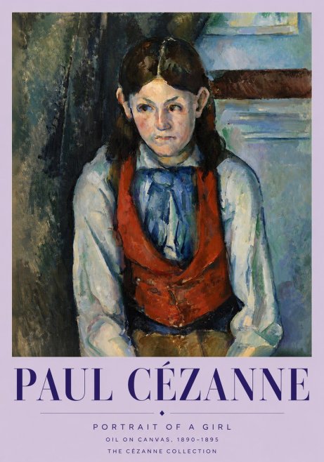 Paul Cézanne Portrait of a Girl No3 - Plakat