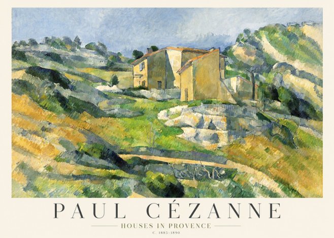 Paul Cézanne Houses in Provence No1 - Plakat