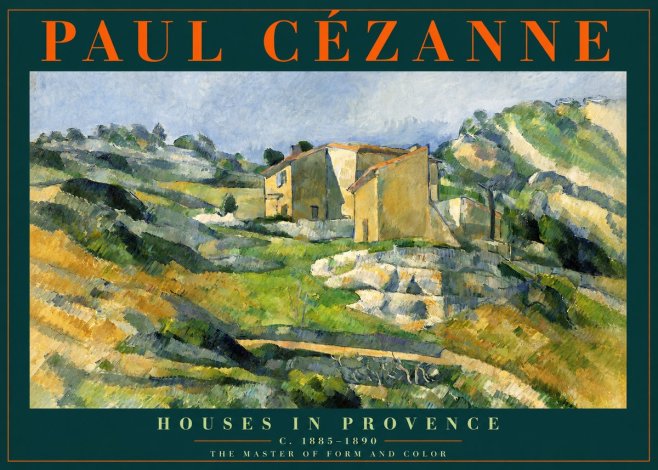 Paul Cézanne Houses in Provence No2 - Plakat