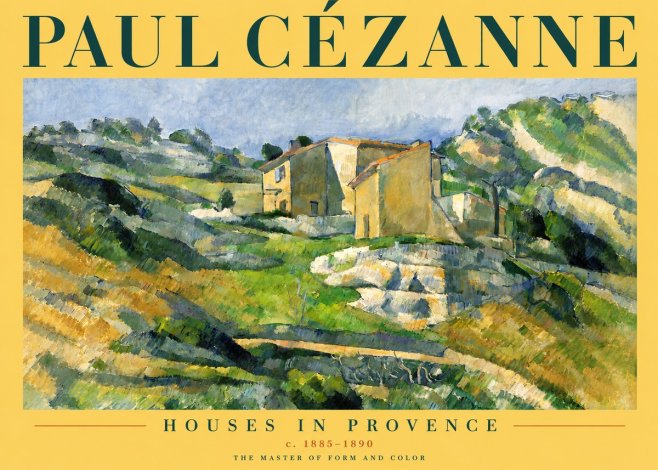 Paul Cézanne Houses in Provence No4 - Plakat