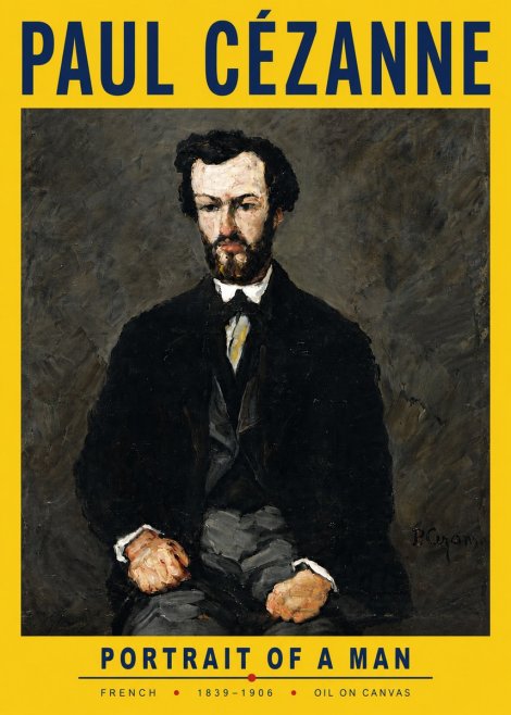 Paul Cézanne Portrait of a Man II No6 - Plakat