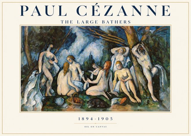 Paul Cézanne The Large Bathers VI No1 - Plakat