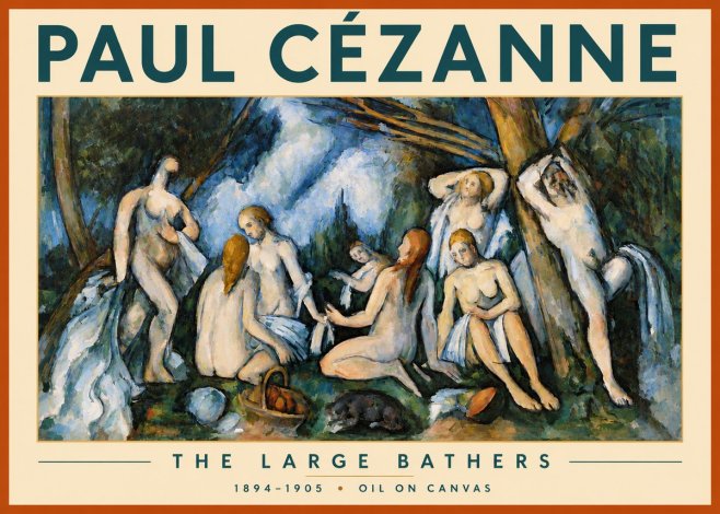 Paul Cézanne The Large Bathers VI No3 - Plakat