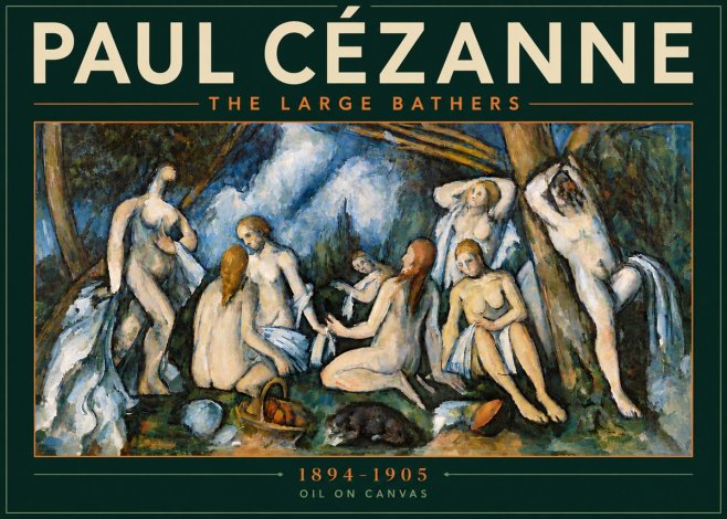 Paul Cézanne The Large Bathers VI No6 - Plakat