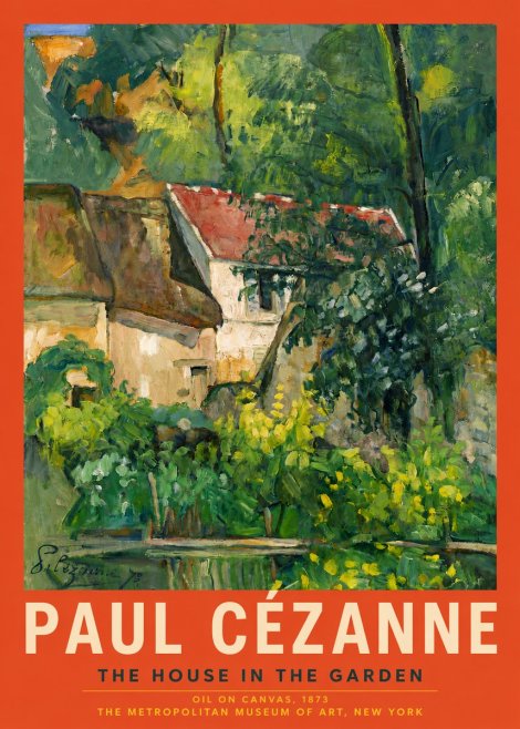 Paul Cézanne The House in the Garden No4 - Plakat