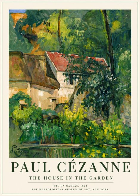 Paul Cézanne The House in the Garden No5 - Plakat