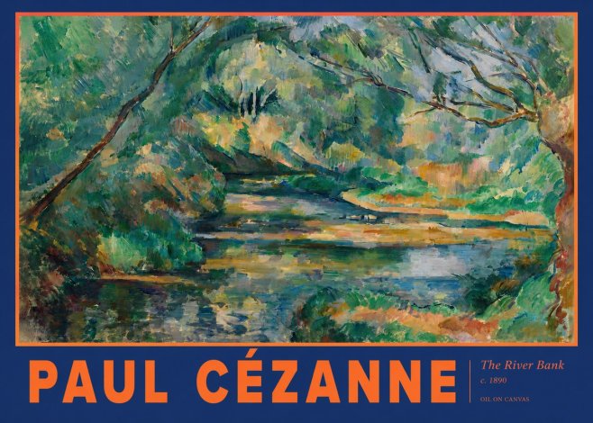 Paul Cézanne The River Bank No2 - Plakat