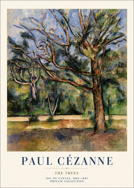 Paul Cézanne The Trees No6 - Plakat