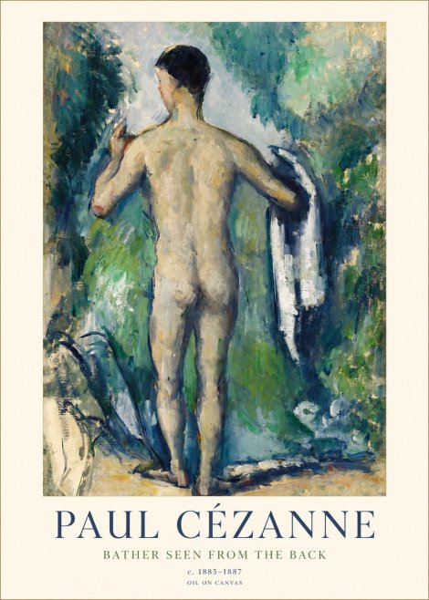 Paul Cézanne Bather Seen from the Back No1 - Plakat