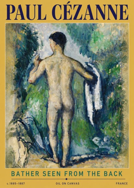 Paul Cézanne Bather Seen from the Back No5 - Plakat
