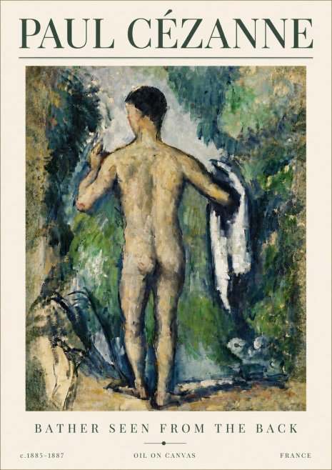 Paul Cézanne Bather Seen from the Back No6 - Plakat