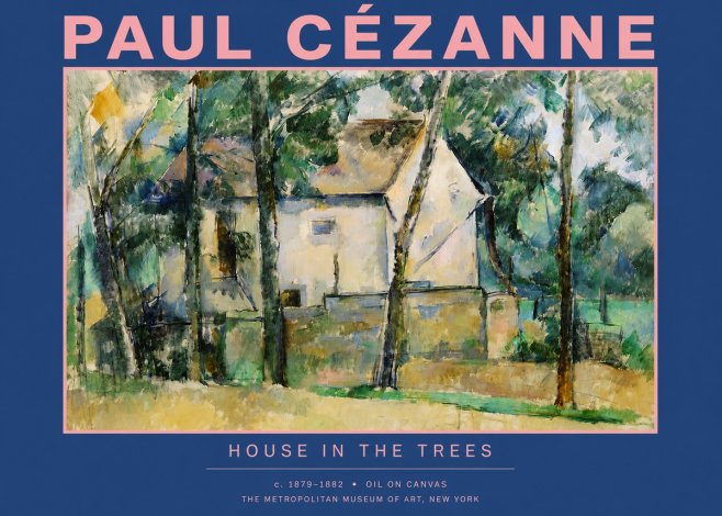 Paul Cézanne House in the Trees No2 - Plakat