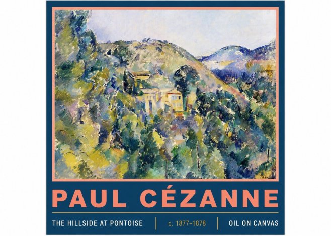 Paul Cézanne The Hillside at Pontoise No3 - Plakat