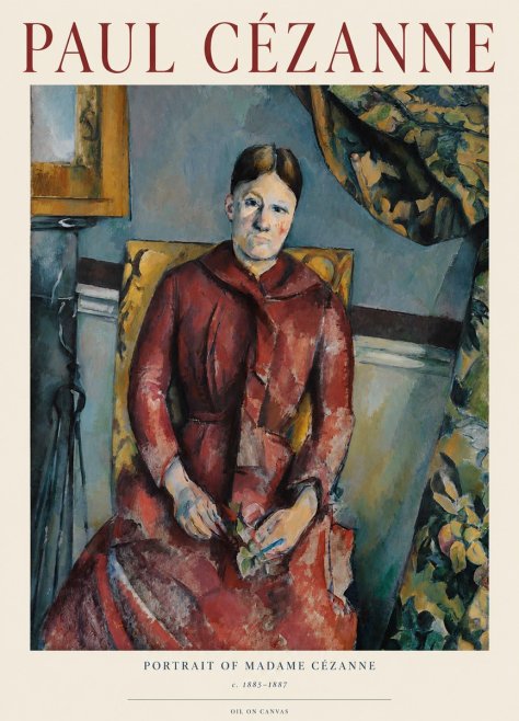 Paul Cézanne Portrait of Madame Cézanne II No1 - Plakat