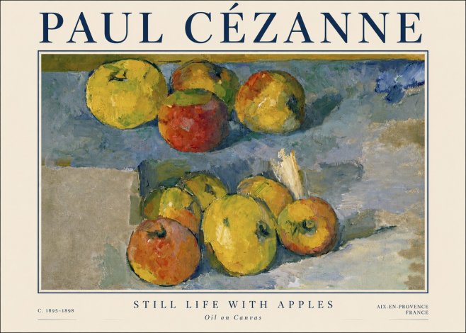 Paul Cézanne Still Life with Apples No3 - Plakat