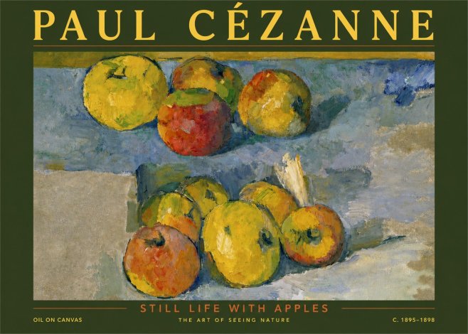 Paul Cézanne Still Life with Apples No5 - Plakat