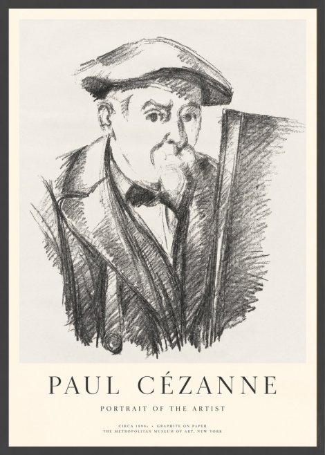Paul Cézanne Portrait of the Artist III No1 - Plakat