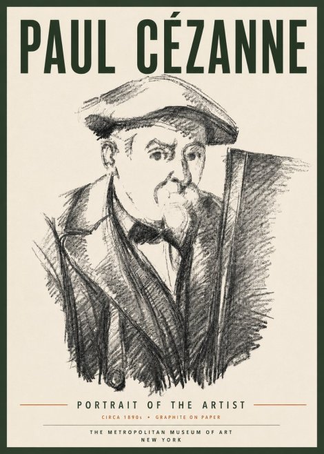 Paul Cézanne Portrait of the Artist III No6 - Plakat