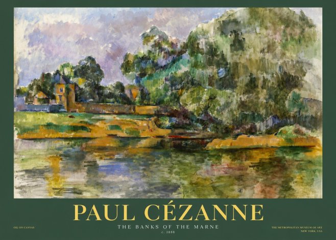 Paul Cézanne The Banks of the Marne No2 - Plakat