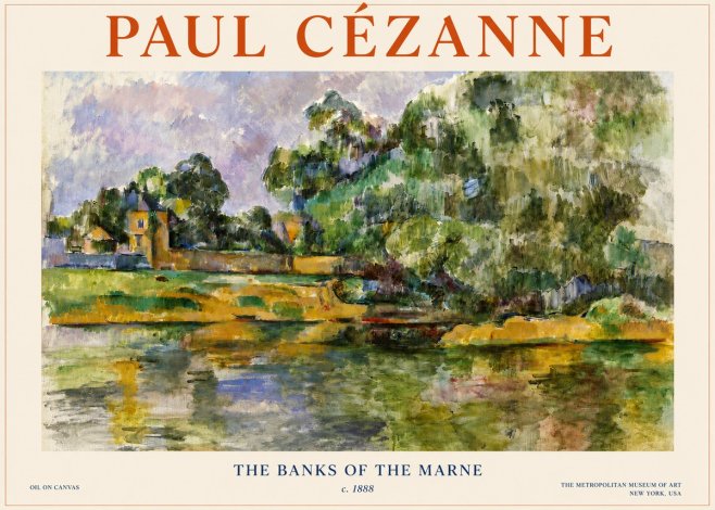 Paul Cézanne The Banks of the Marne No3 - Plakat