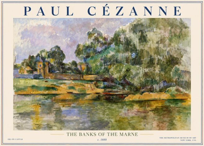 Paul Cézanne The Banks of the Marne No5 - Plakat