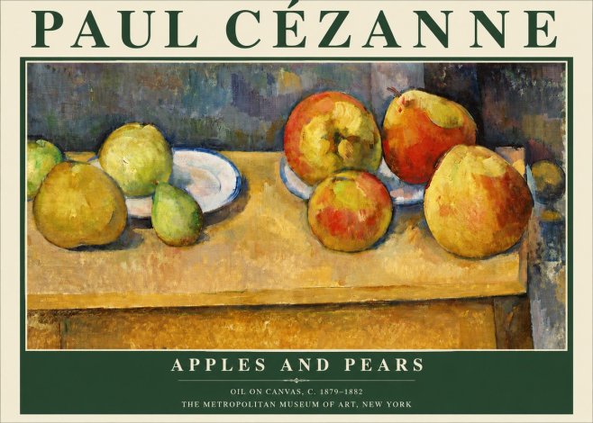 Paul Cézanne Apples and Pears No4 - Plakat