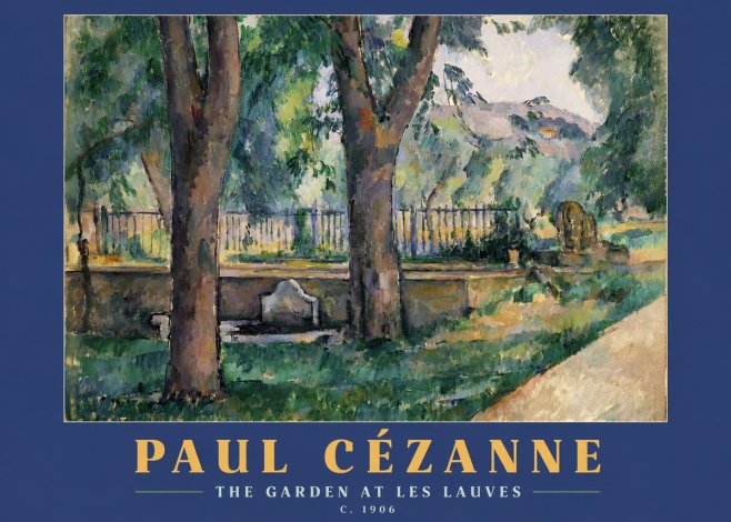 Paul Cézanne The Garden at Les Lauves No2 - Plakat