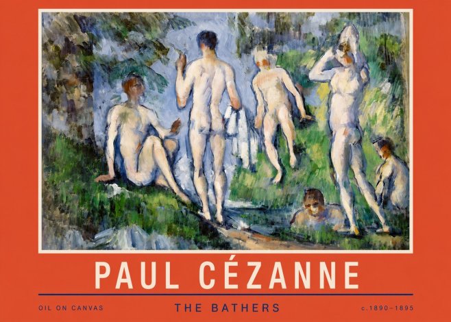 Paul Cézanne The Bathers No2 - Plakat