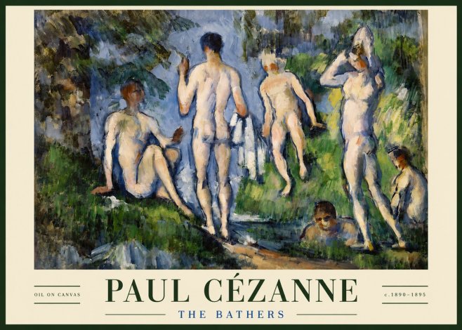 Paul Cézanne The Bathers No3 - Plakat