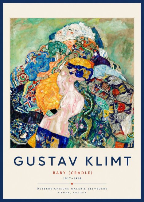 Klimt Baby (Cradle) No2 - Plakat