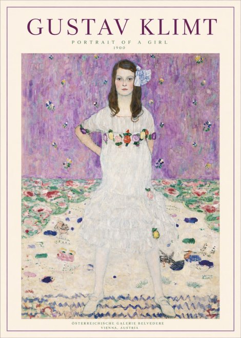 Klimt Portrait of a Girl No3 - Plakat