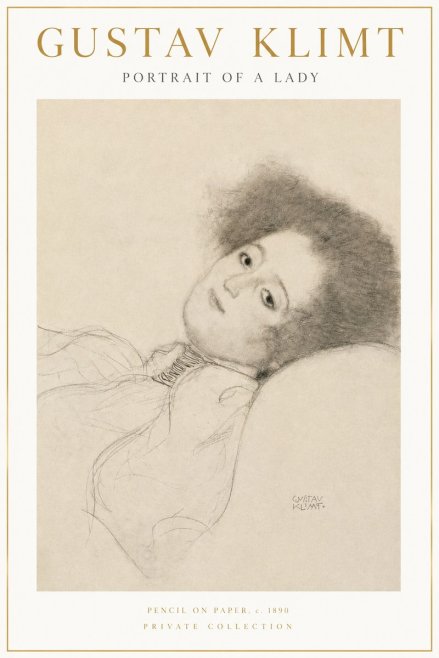 Klimt Portrait of a Lady No3 - Plakat
